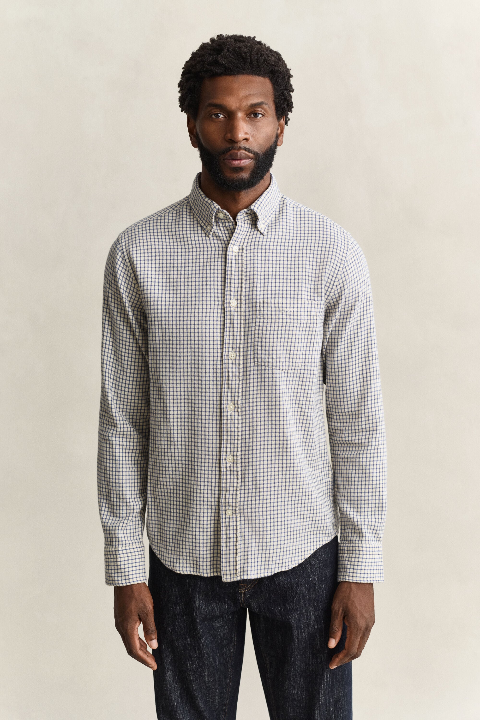 Checked Windblown Flannel Shirt