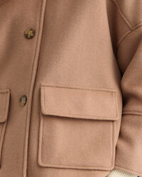 Wool Blend Cropped Jacket