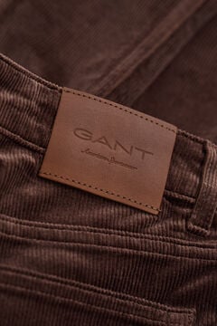 Flared Corduroy Jeans — DEEP BROWN 1