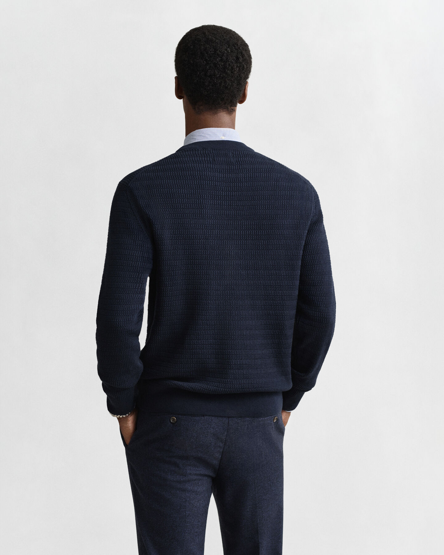 Mini Cable Knit Crew Neck Sweater