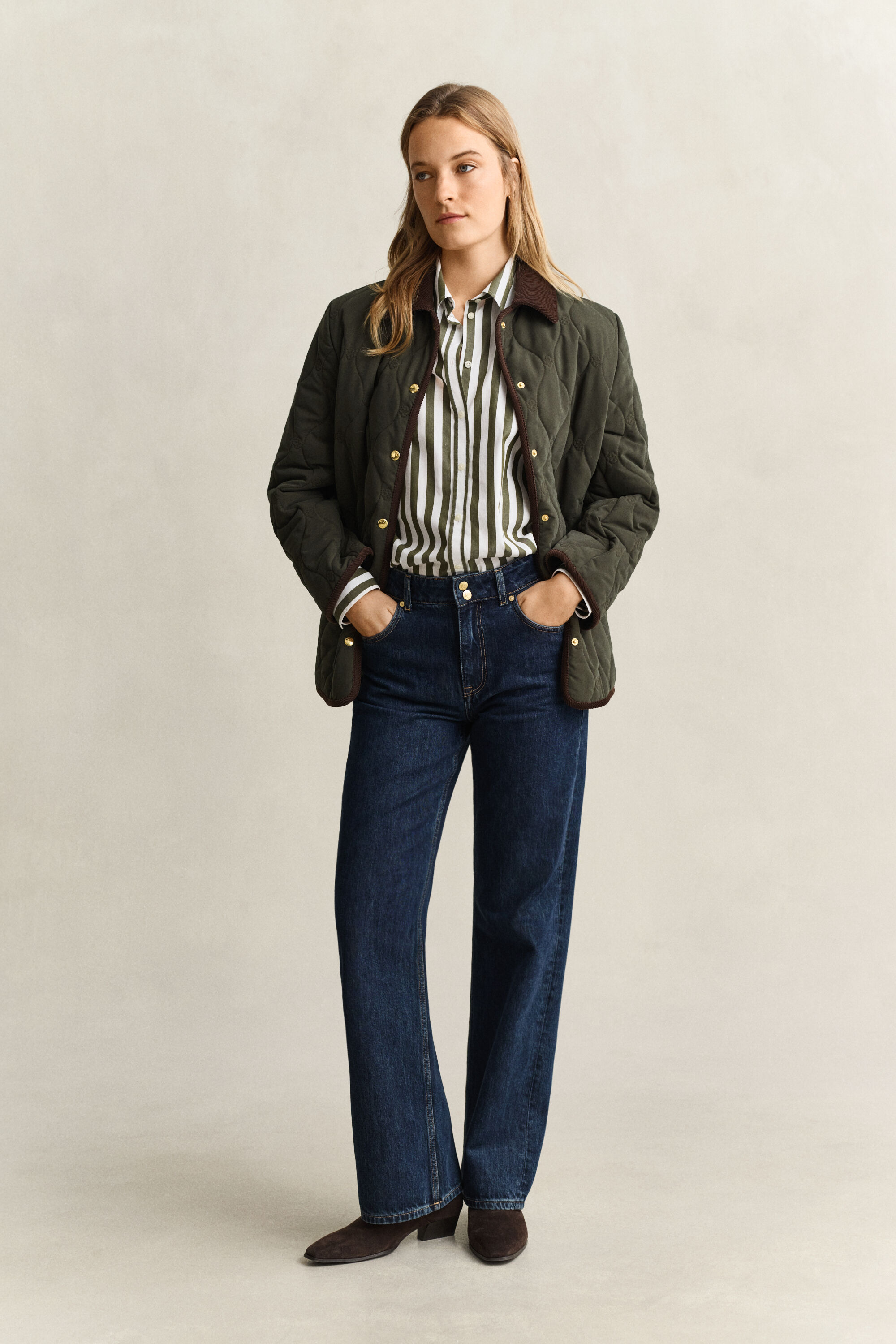 Relaxed Striped Poplin Shirt