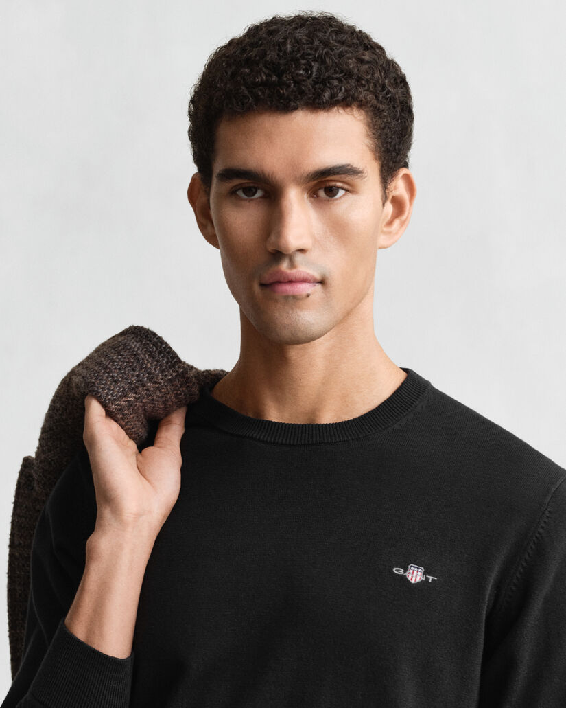 Classic Cotton Crew Neck Sweater