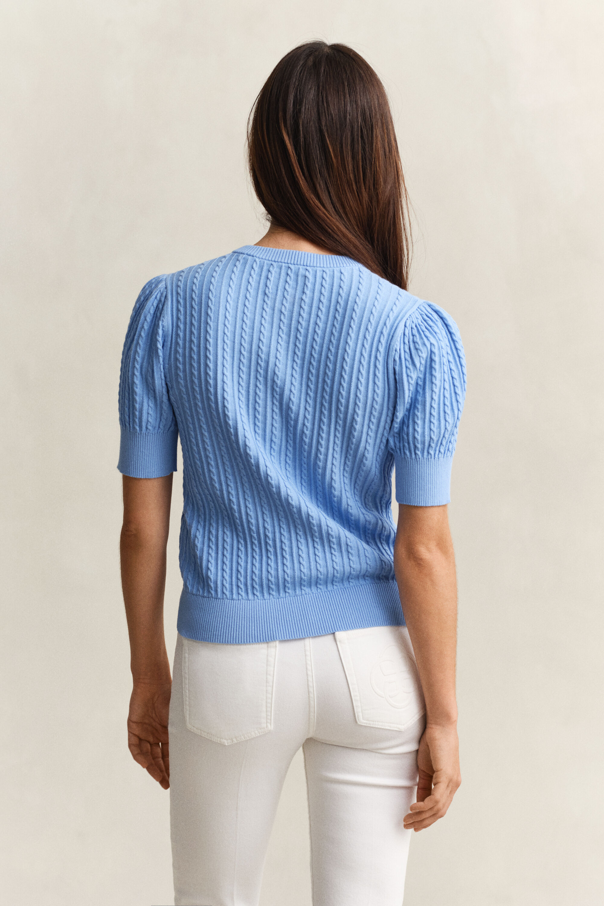 Cotton Cable Knit Cardigan