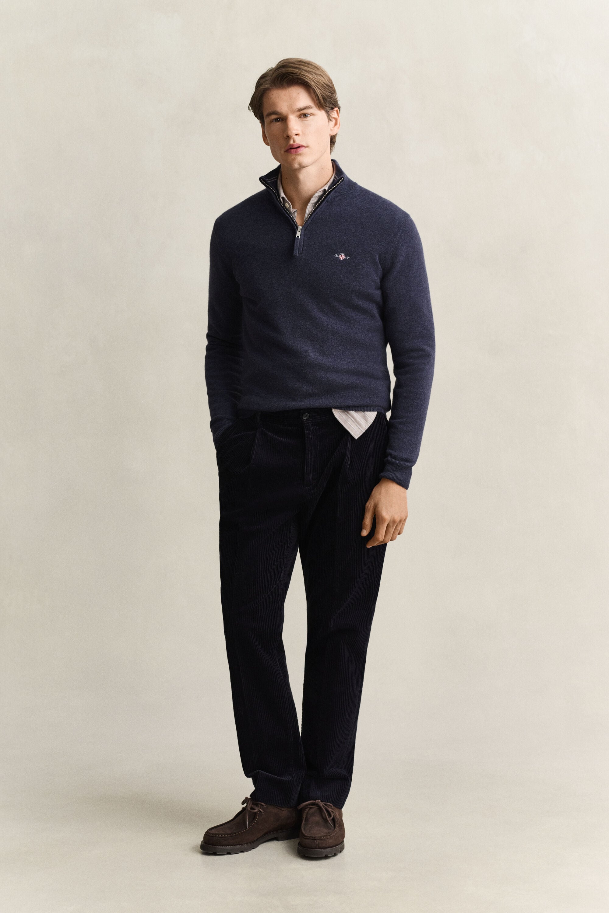 Lambswool Half-Zip Sweater