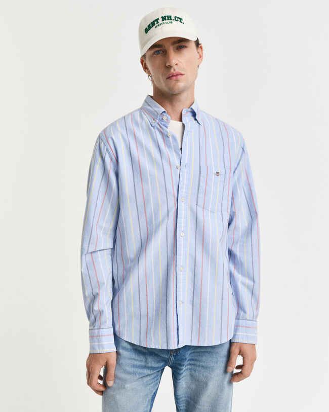Regular Fit Multi Striped Classic Oxford Shirt