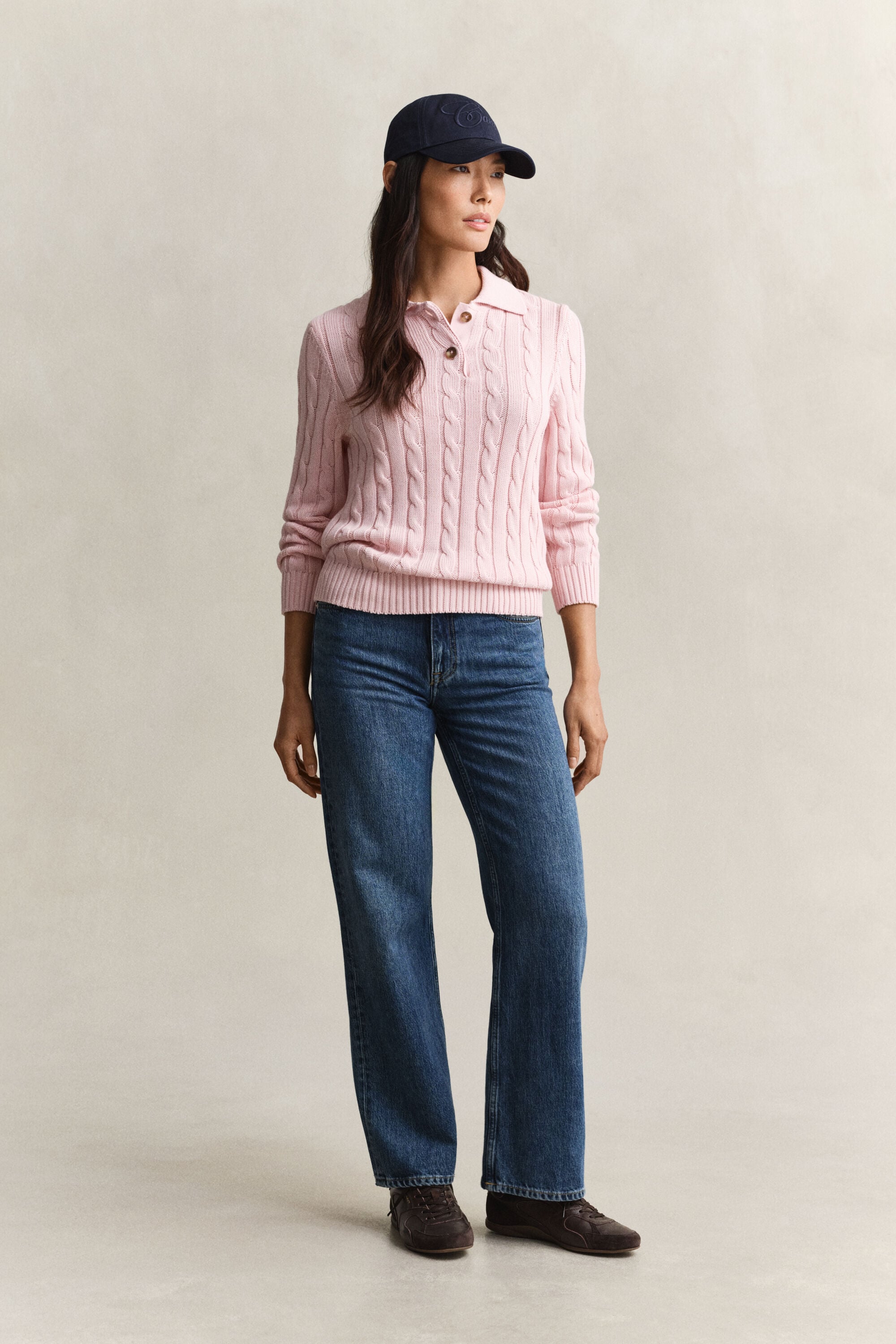 Cotton Cable Knit Sweater