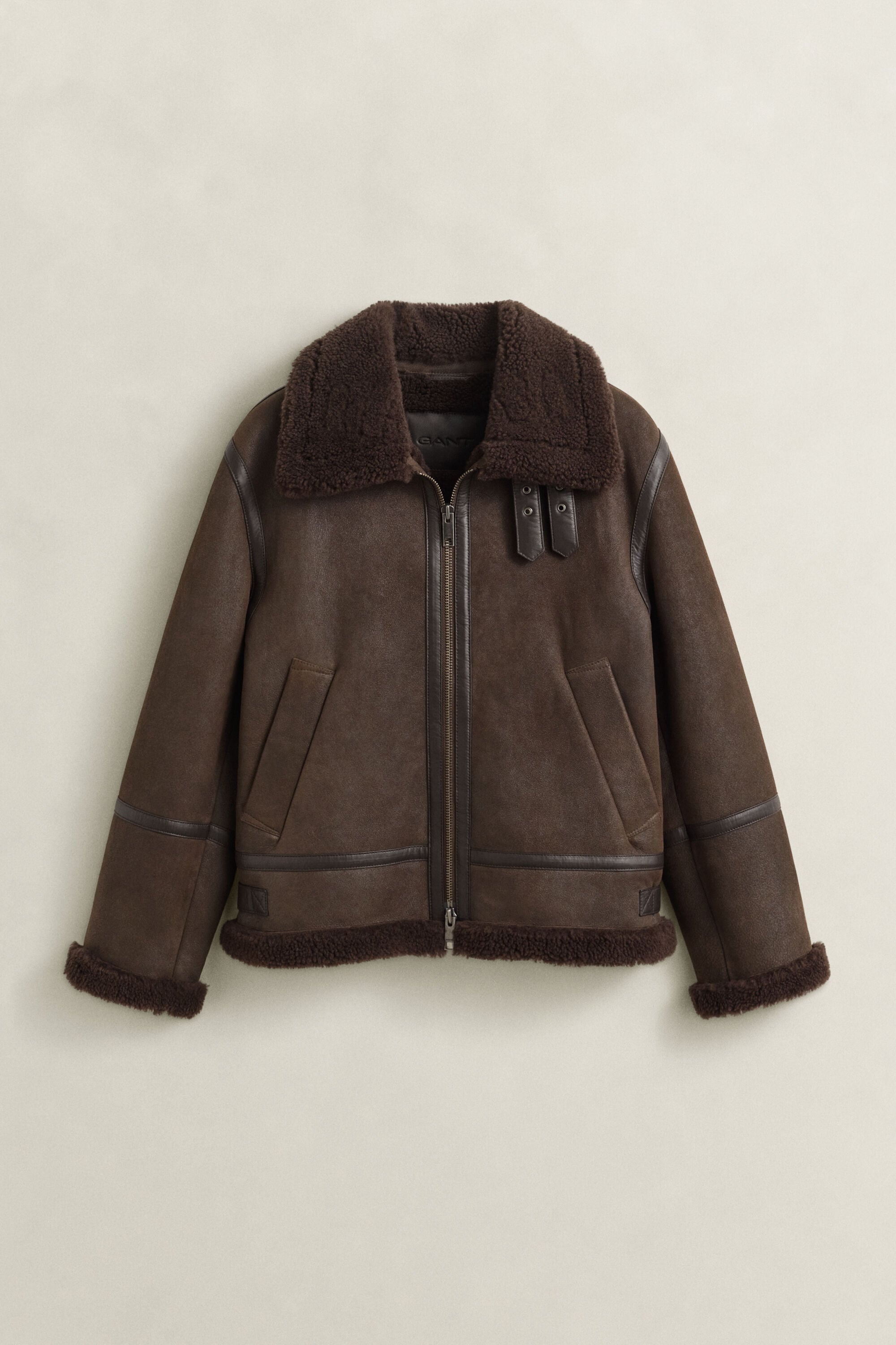 Shearling Jacket — BLACK BROWN