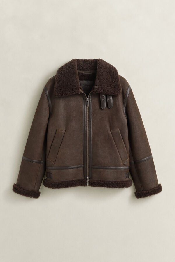 Shearling Jacket — BLACK BROWN