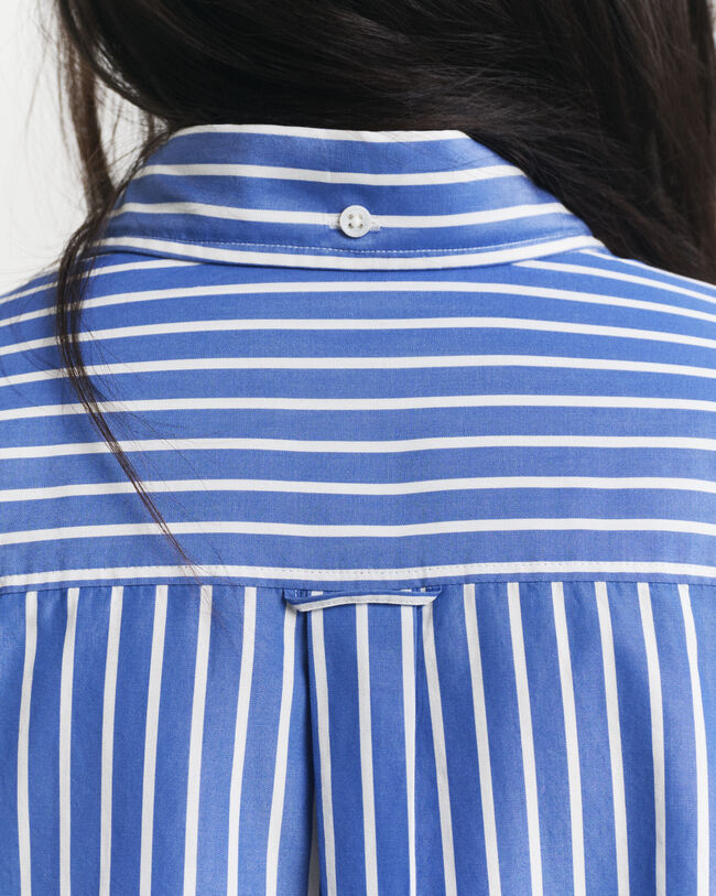 Oversized Striped Poplin Shirt