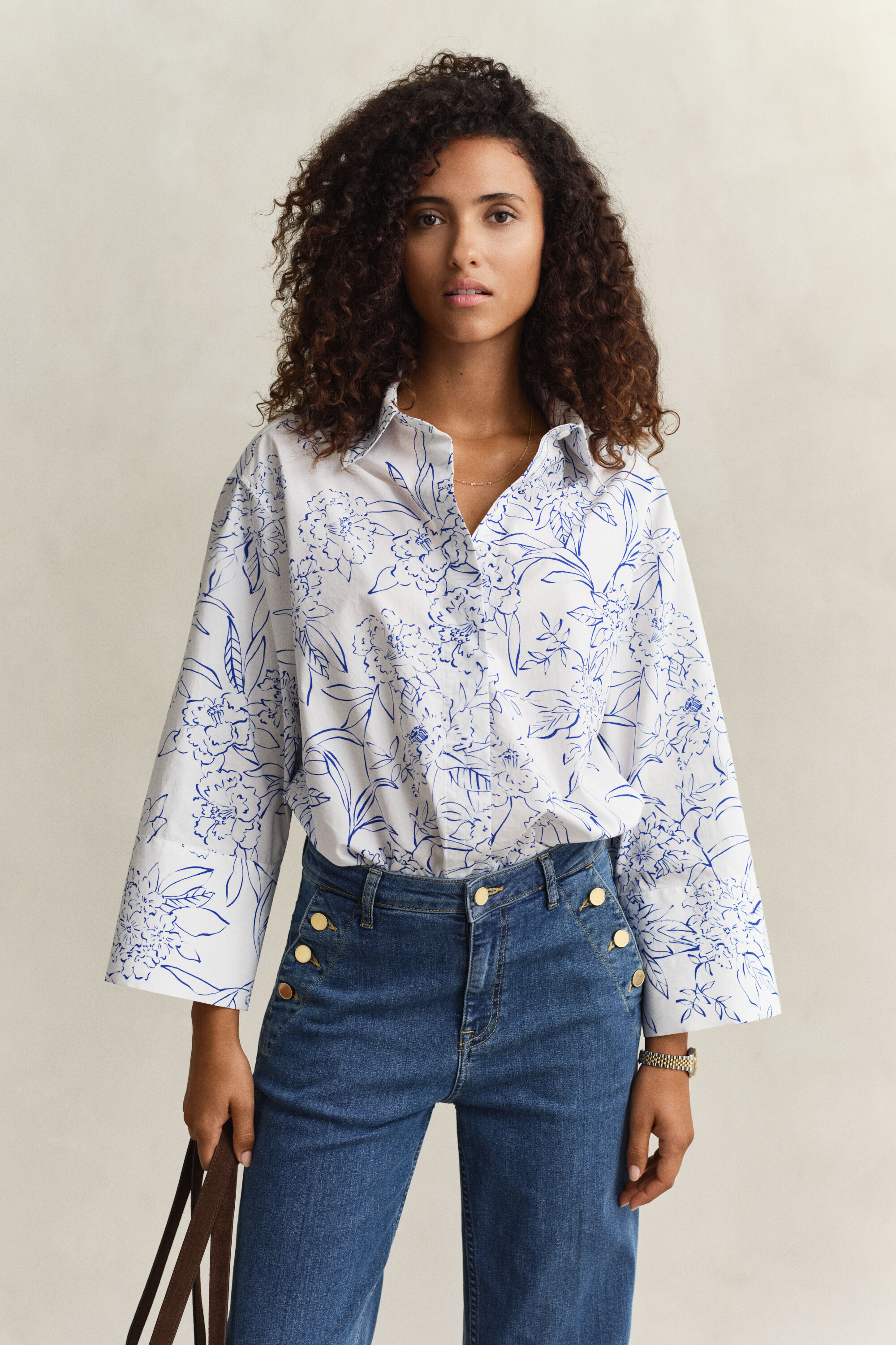 Floral Poplin Shirt