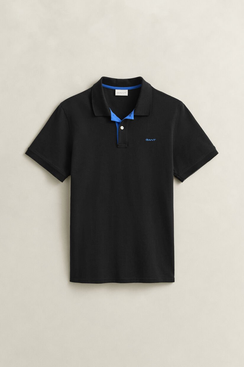 Contrast Piqu&eacute; Polo Shirt