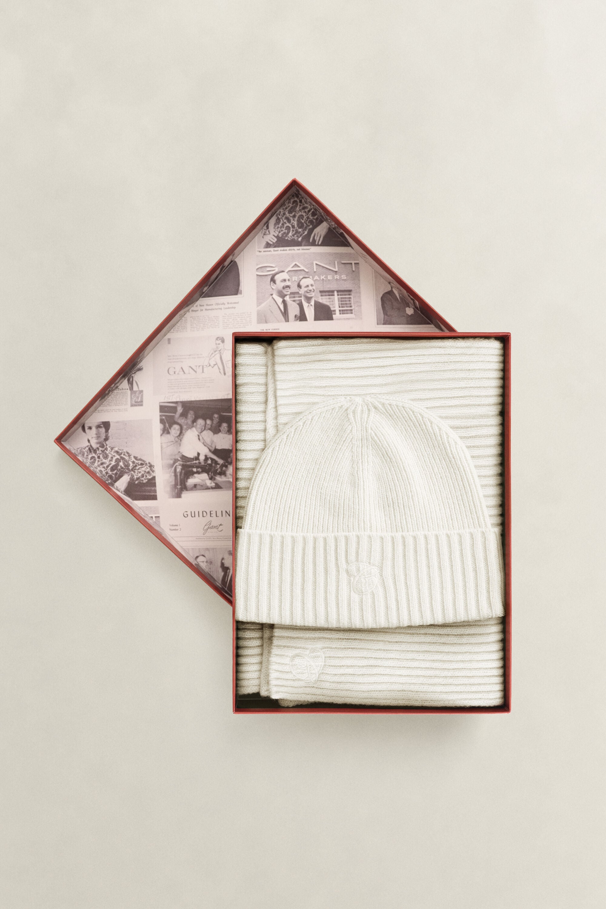 Embroidered Scarf & Beanie Gift Set