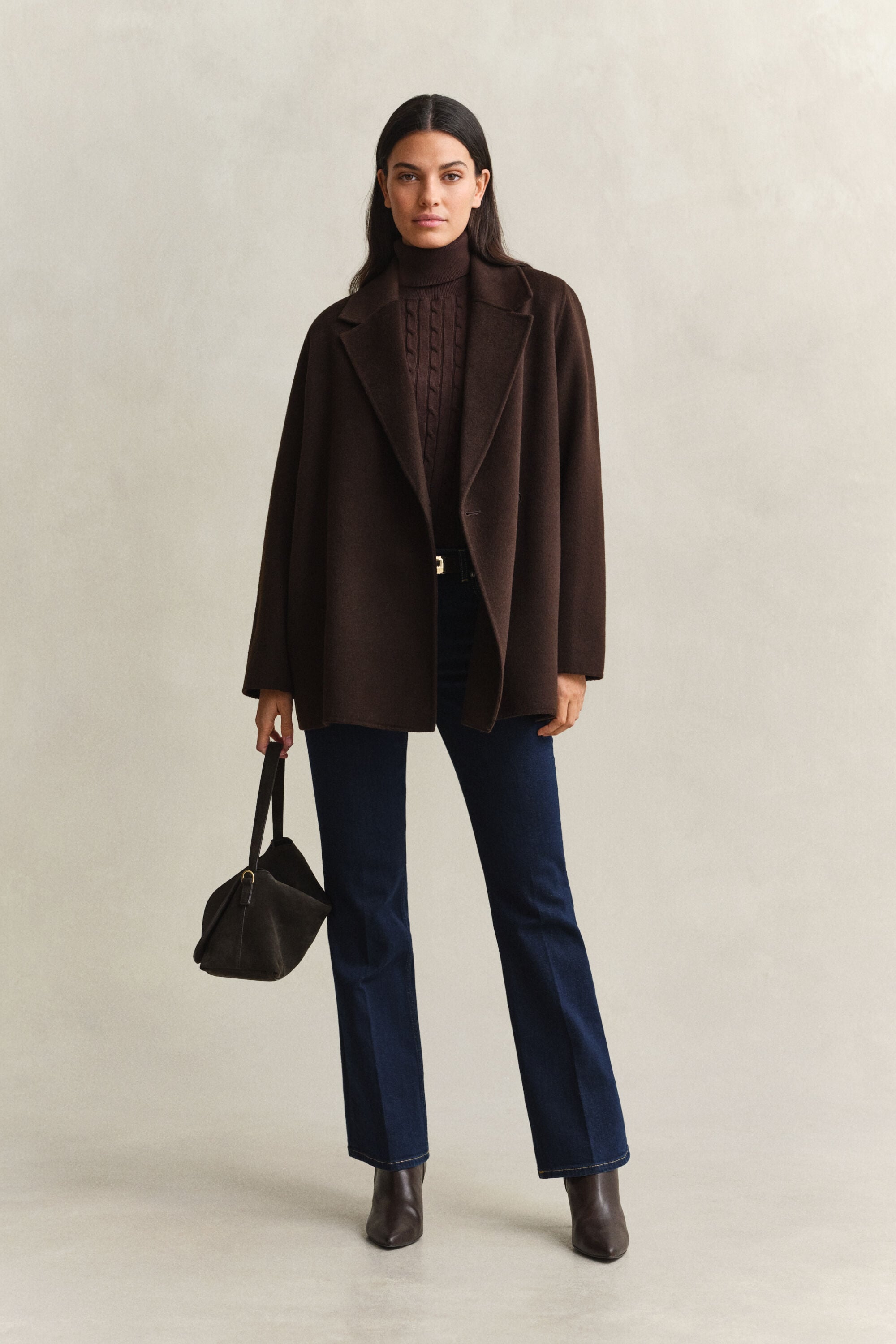 Handstitched Belted Jacket