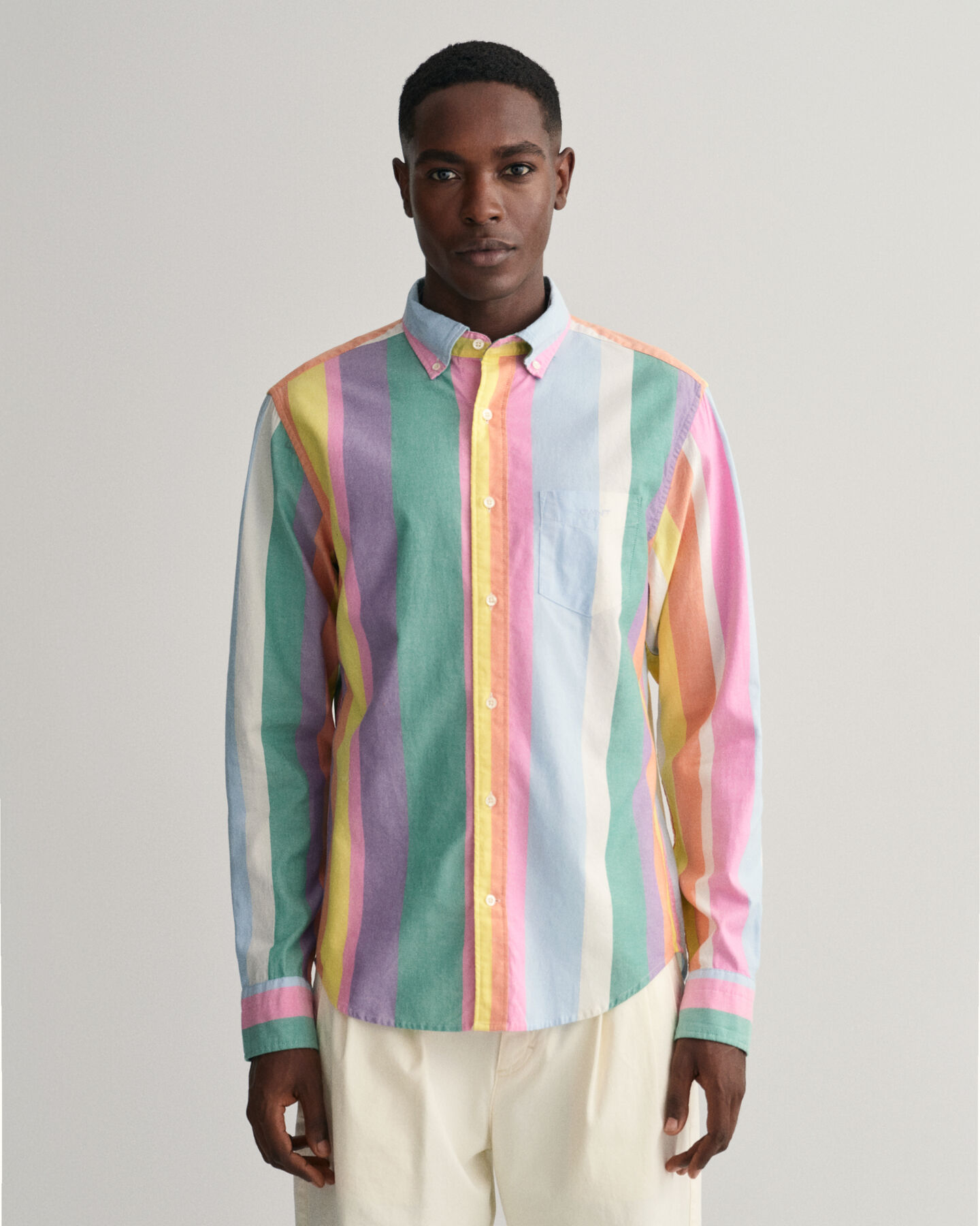 Regular Fit Multi Stripe Oxford Shirt - GANT | Hemden