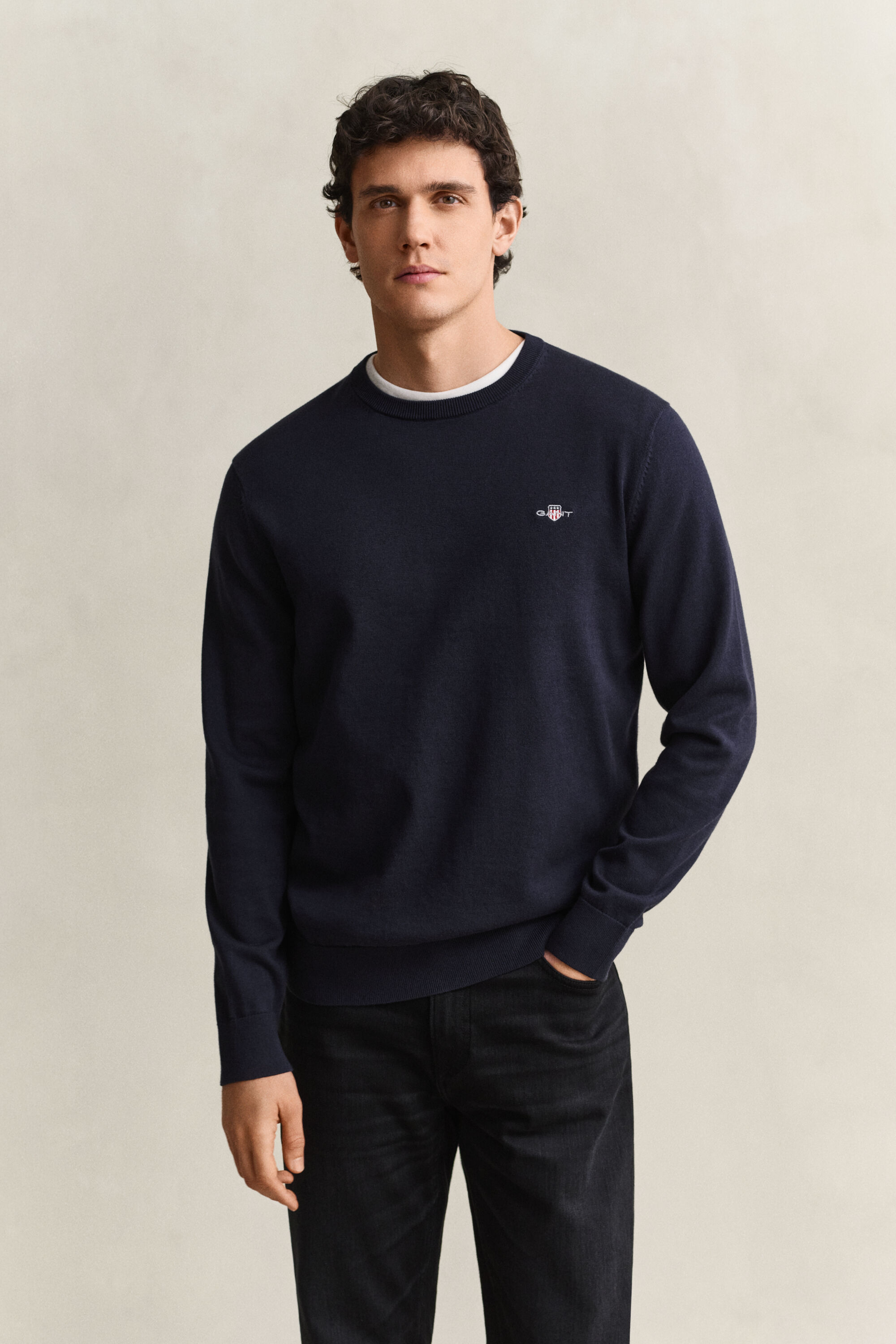 Cotton Crew Neck Sweater