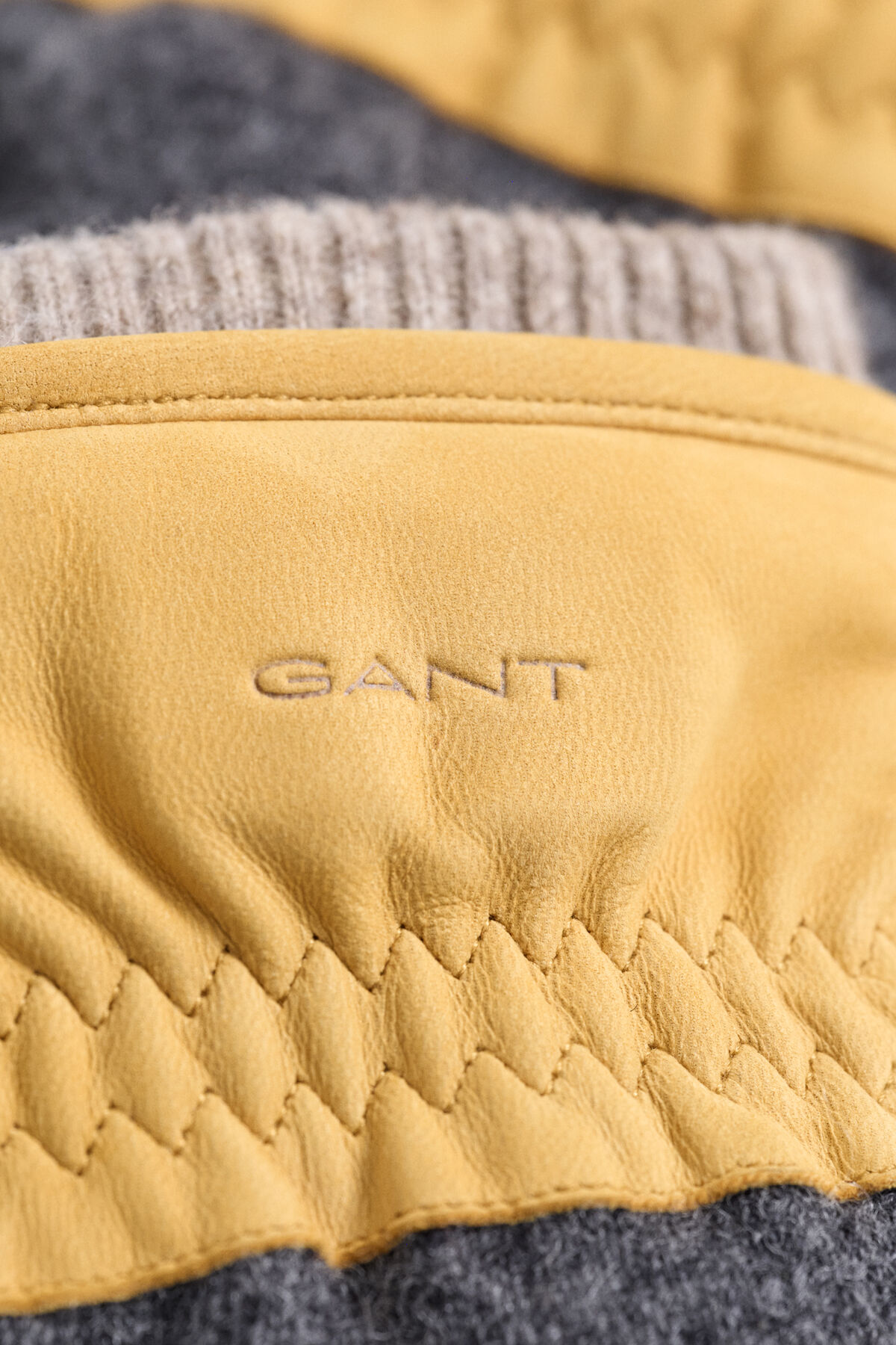 Nubuck Gloves — GOLD YELLOW