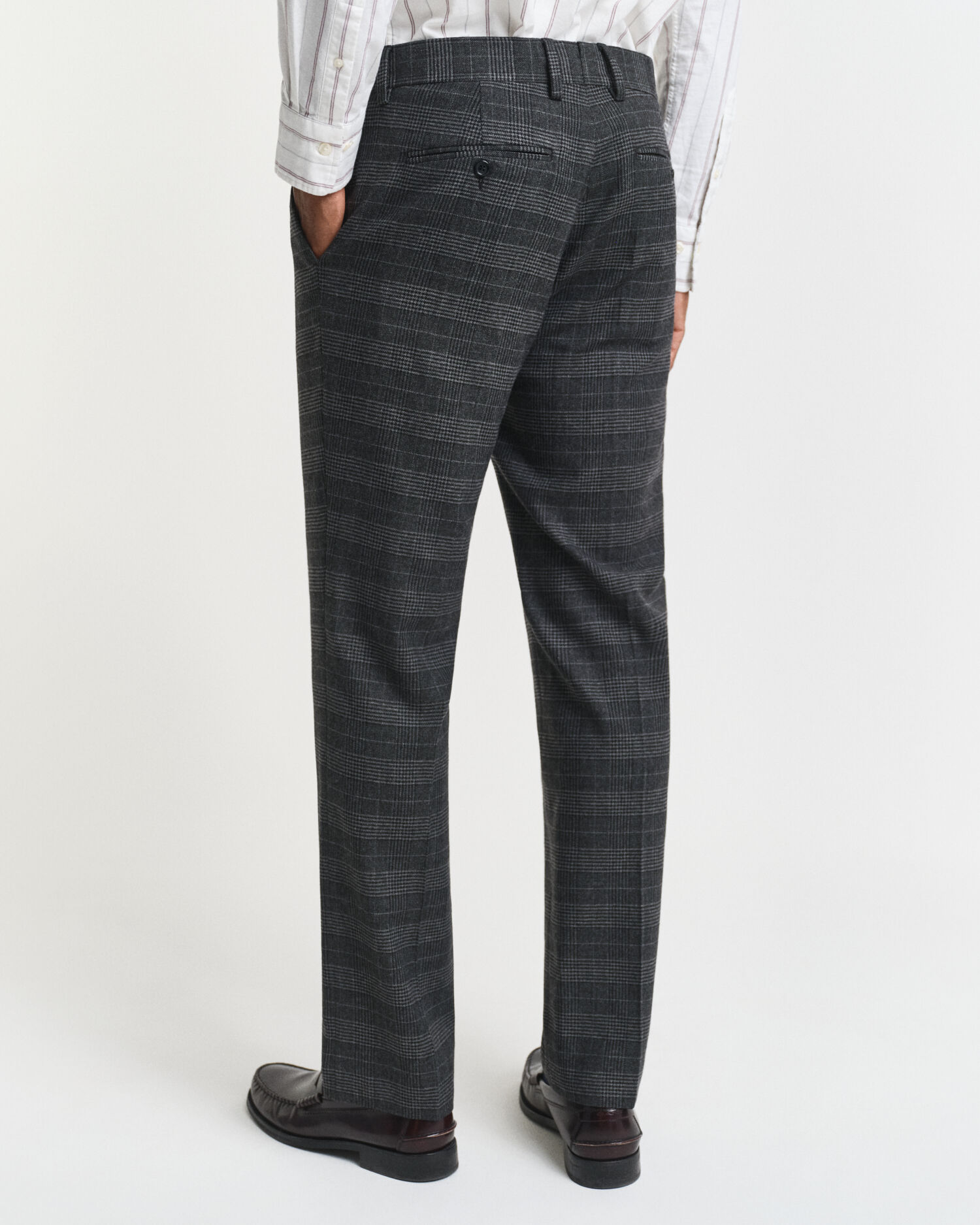 Slim Fit Glen Check Suit Pants