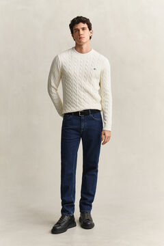 Regular Clean Wash Jeans — MID BLUE 5