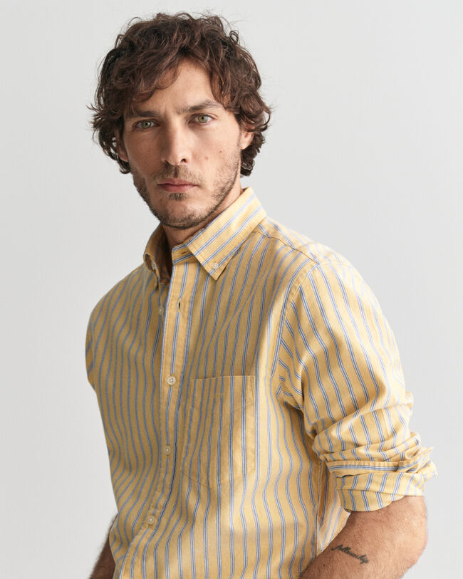 Regular Fit Striped Archive Oxford Shirt