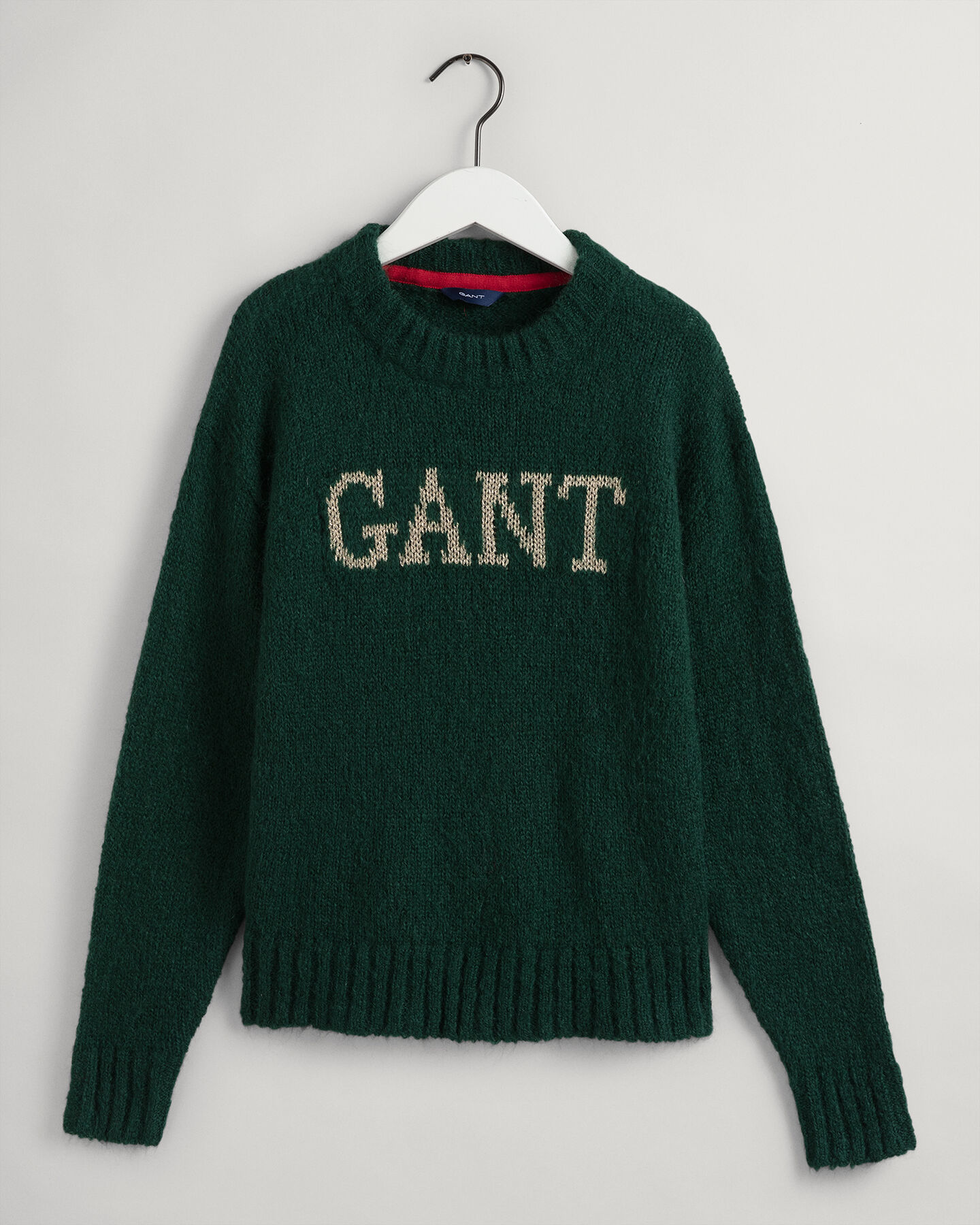 Logo Mohair Crew Neck Sweater
