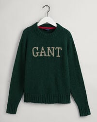 Logo Mohair Crew Neck Sweater