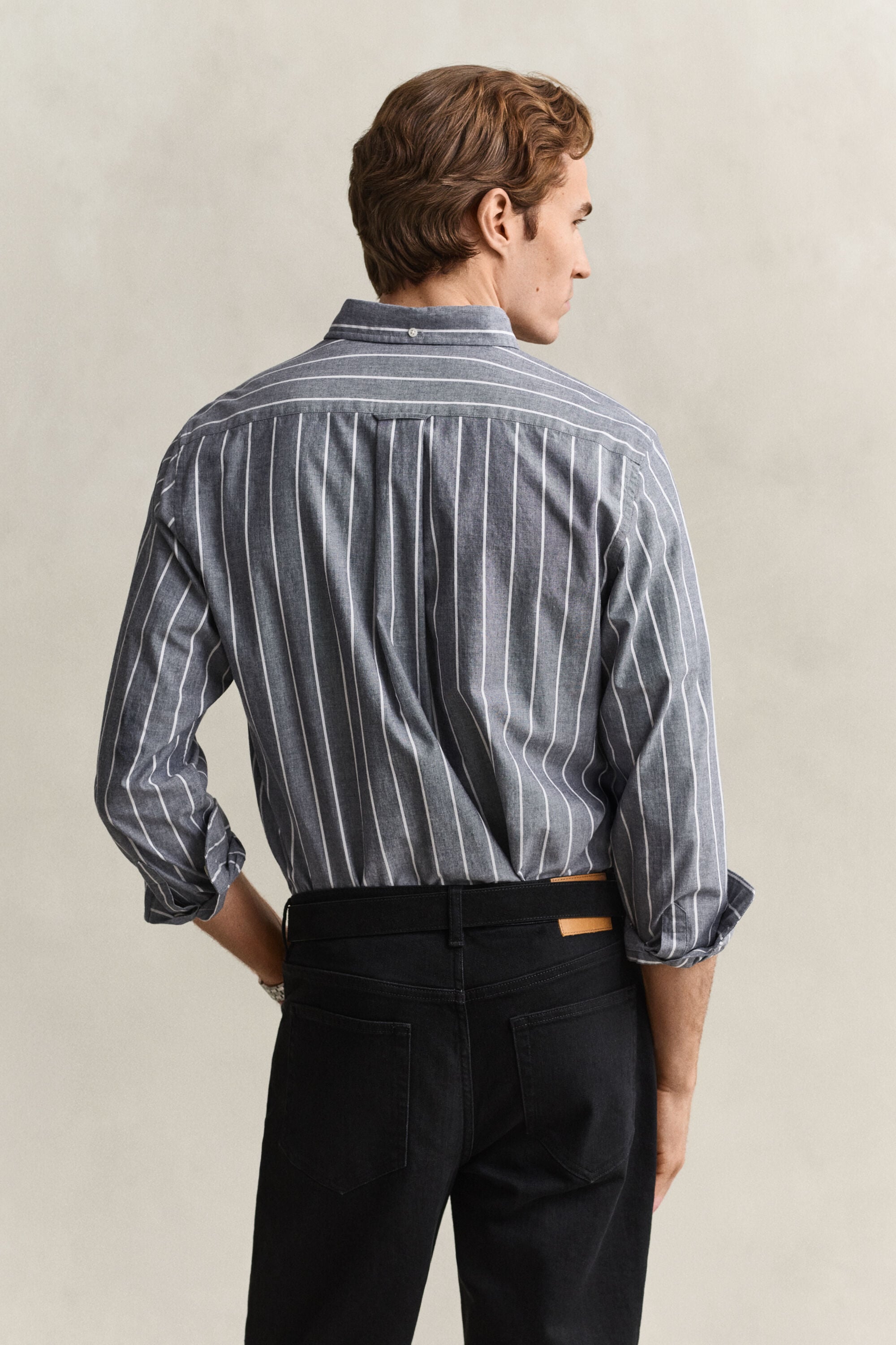 Striped Mélange Poplin Shirt
