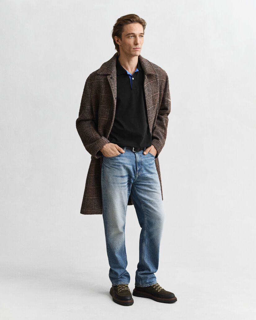 Contrast Piqué Polo Shirt