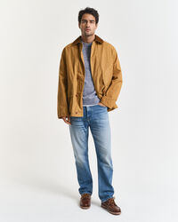 Wool Blend Mouliné Crew Neck Sweater