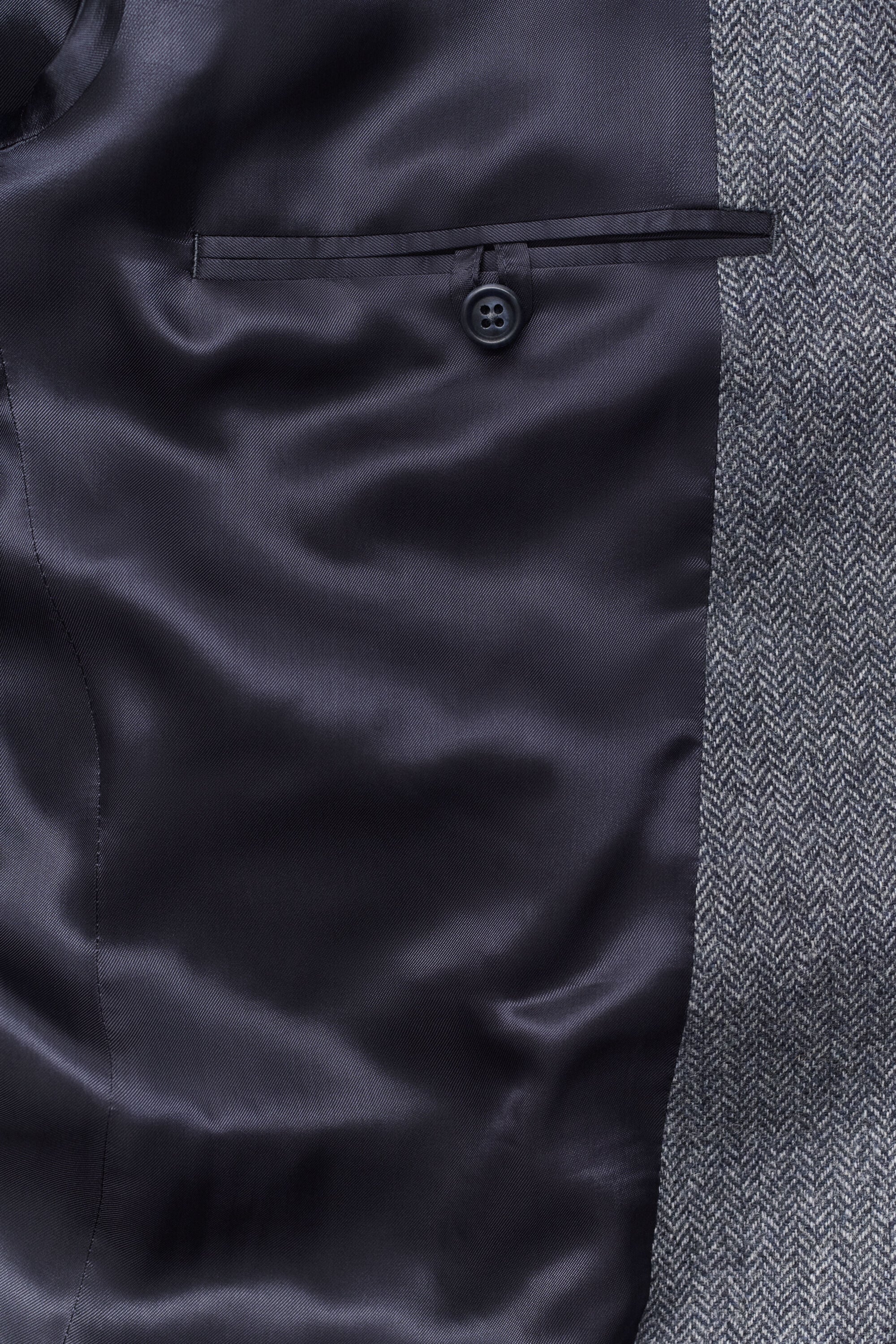 Wool Herringbone Suit Jacket