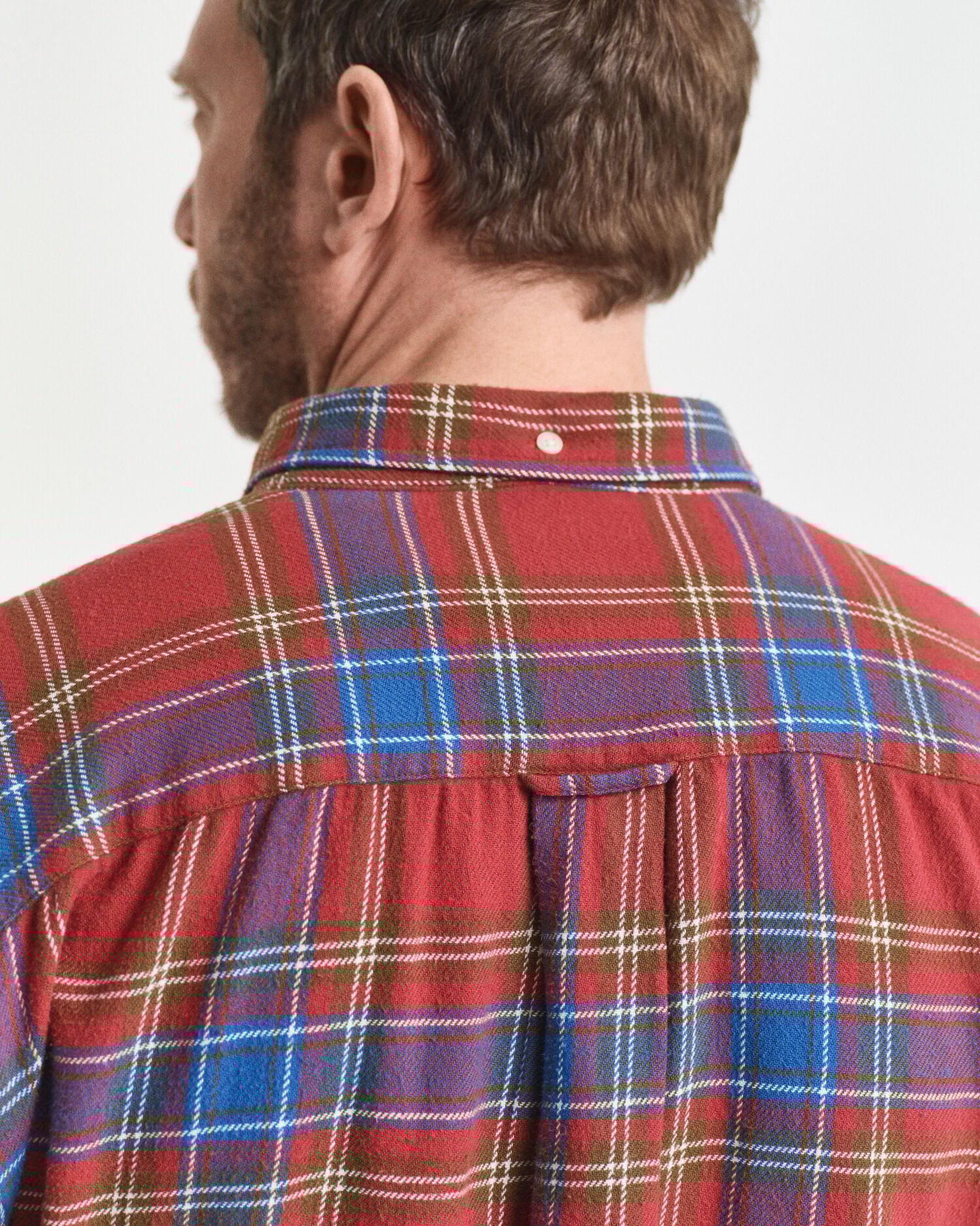 Relaxed Fit Checked Twill Shirt