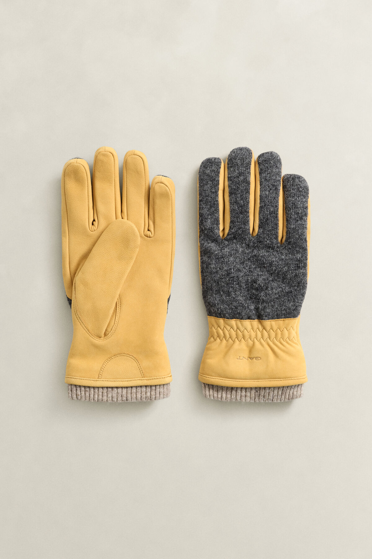 Nubuck Gloves — GOLD YELLOW