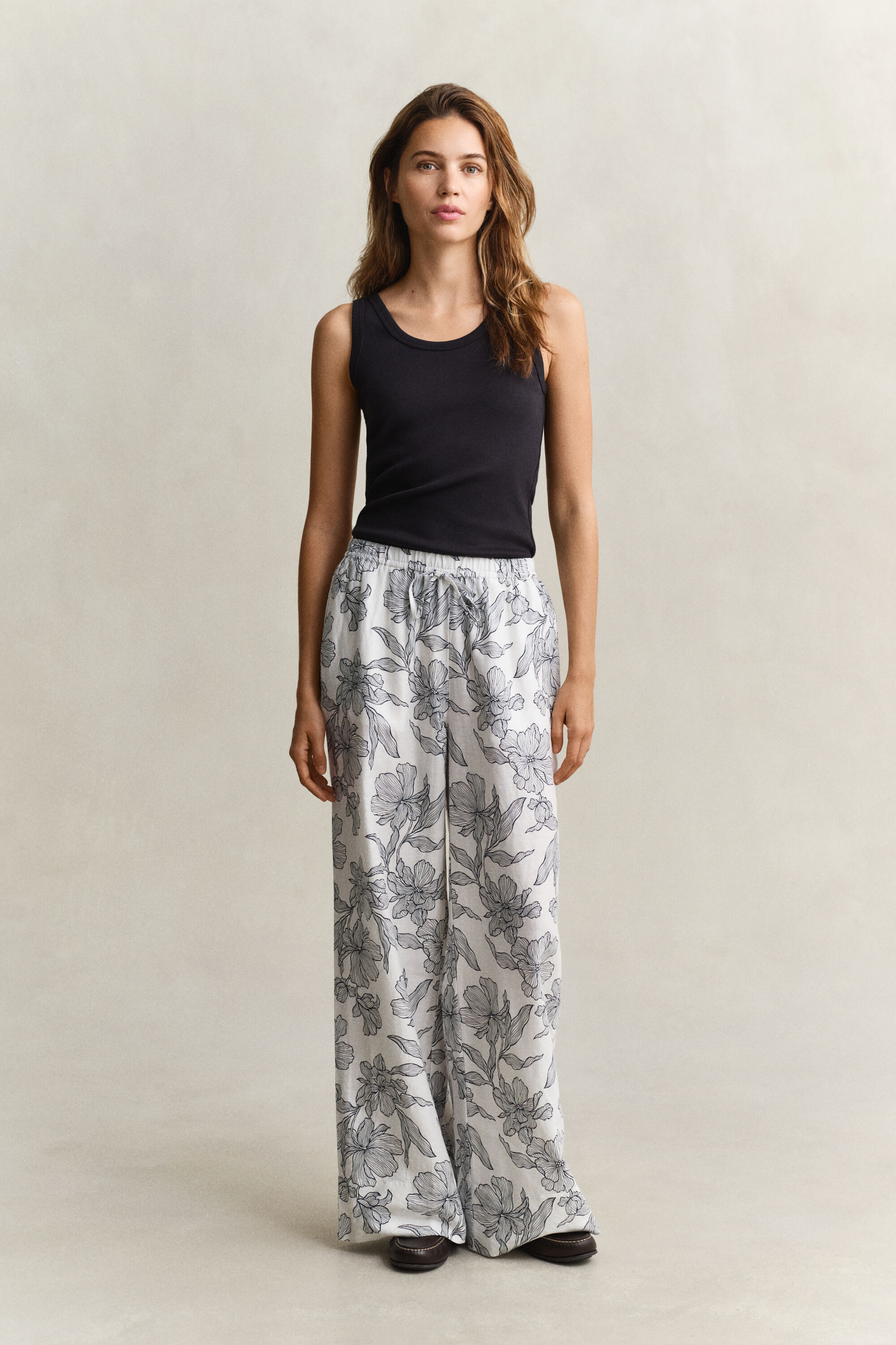 Floral Linen Pants