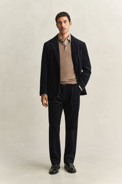 Corduroy Suit Jacket — EVENING BLUE 8