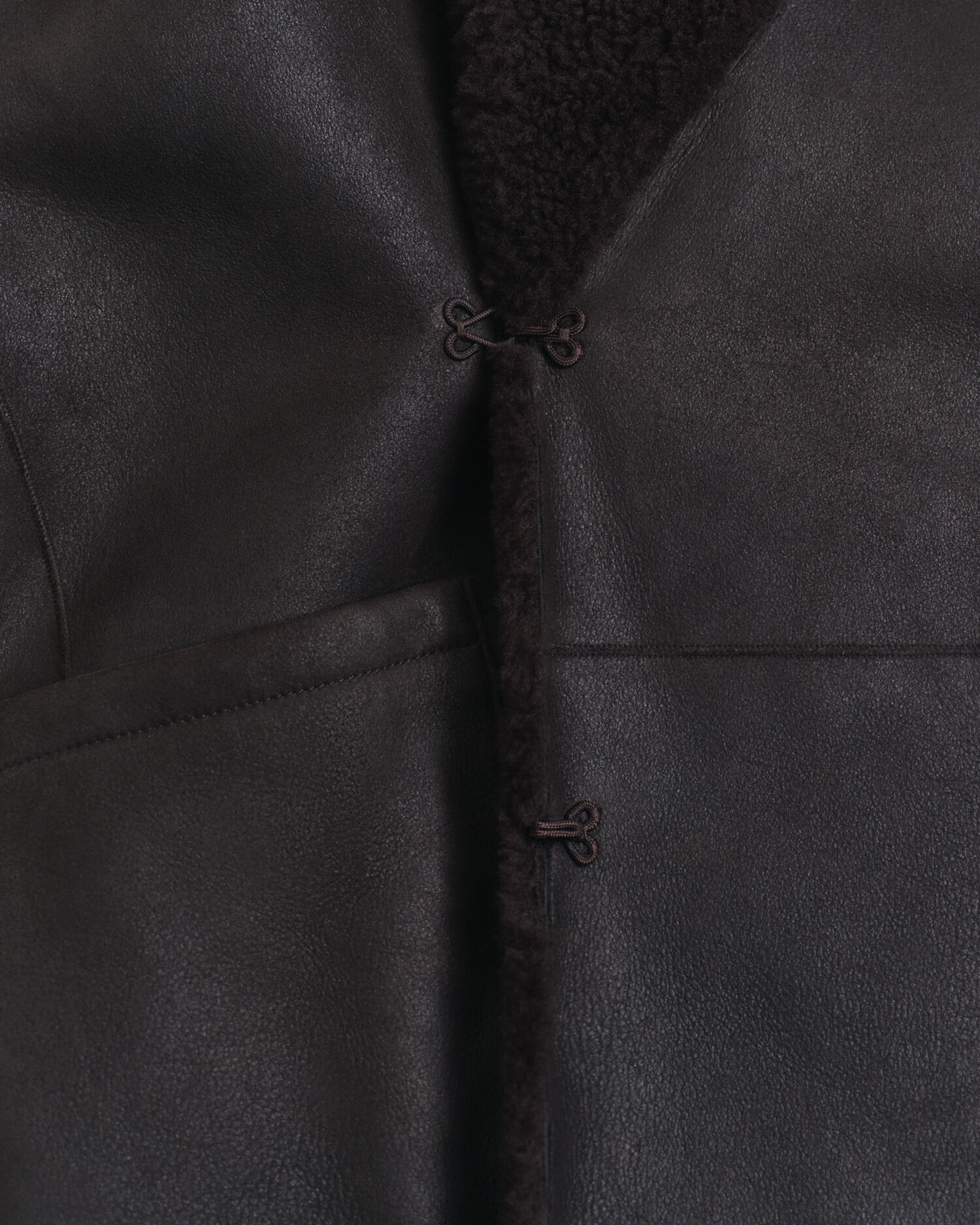 Reversible Shearling Peacoat