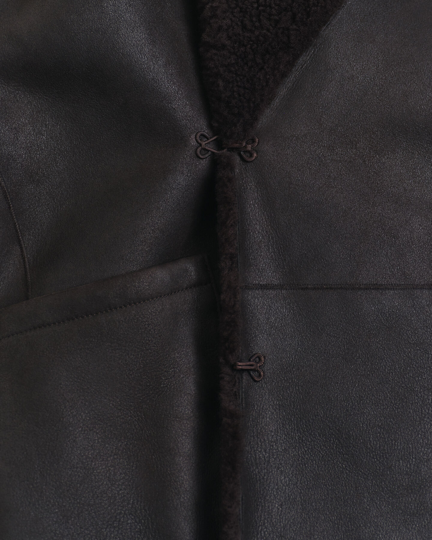 Reversible Shearling Peacoat