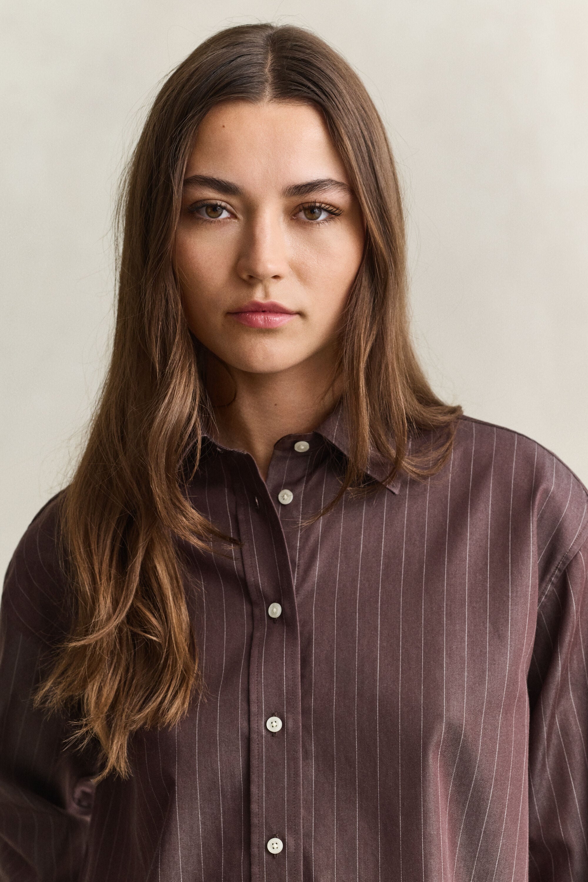 Relaxed Striped Poplin Shirt