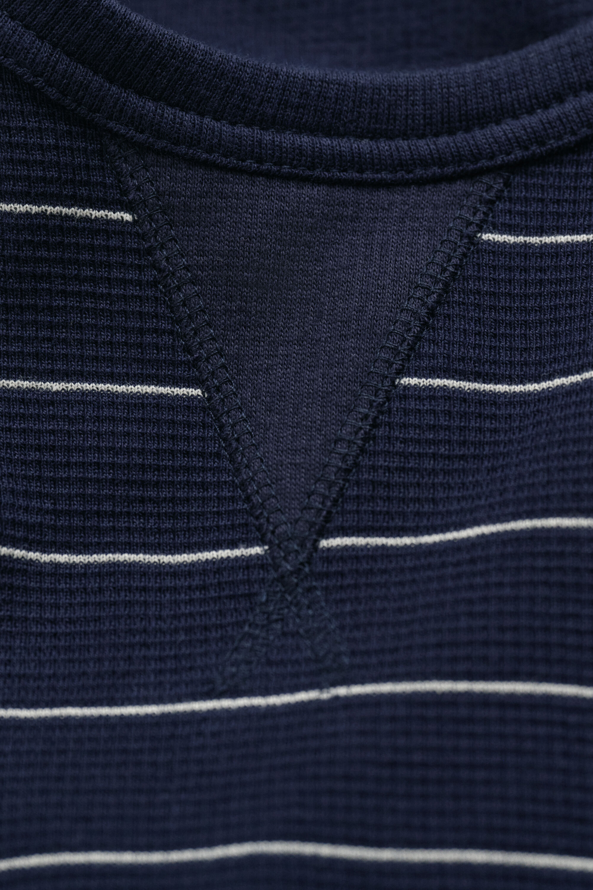 Textured Striped Sweatshirt