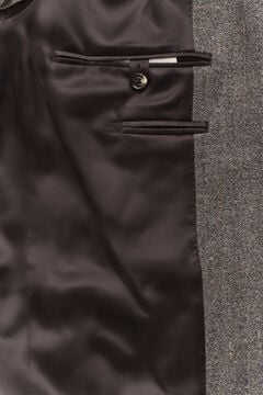 Pinstriped Suit Jacket — SHADOW BROWN 5