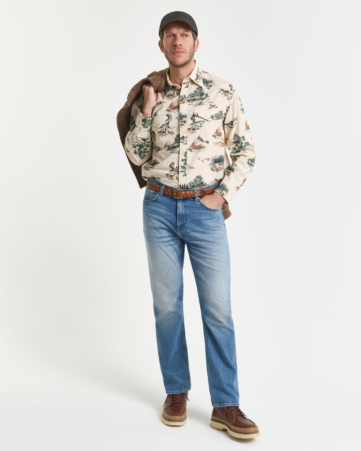 Relaxed Fit Printed Rodeo Shirt
