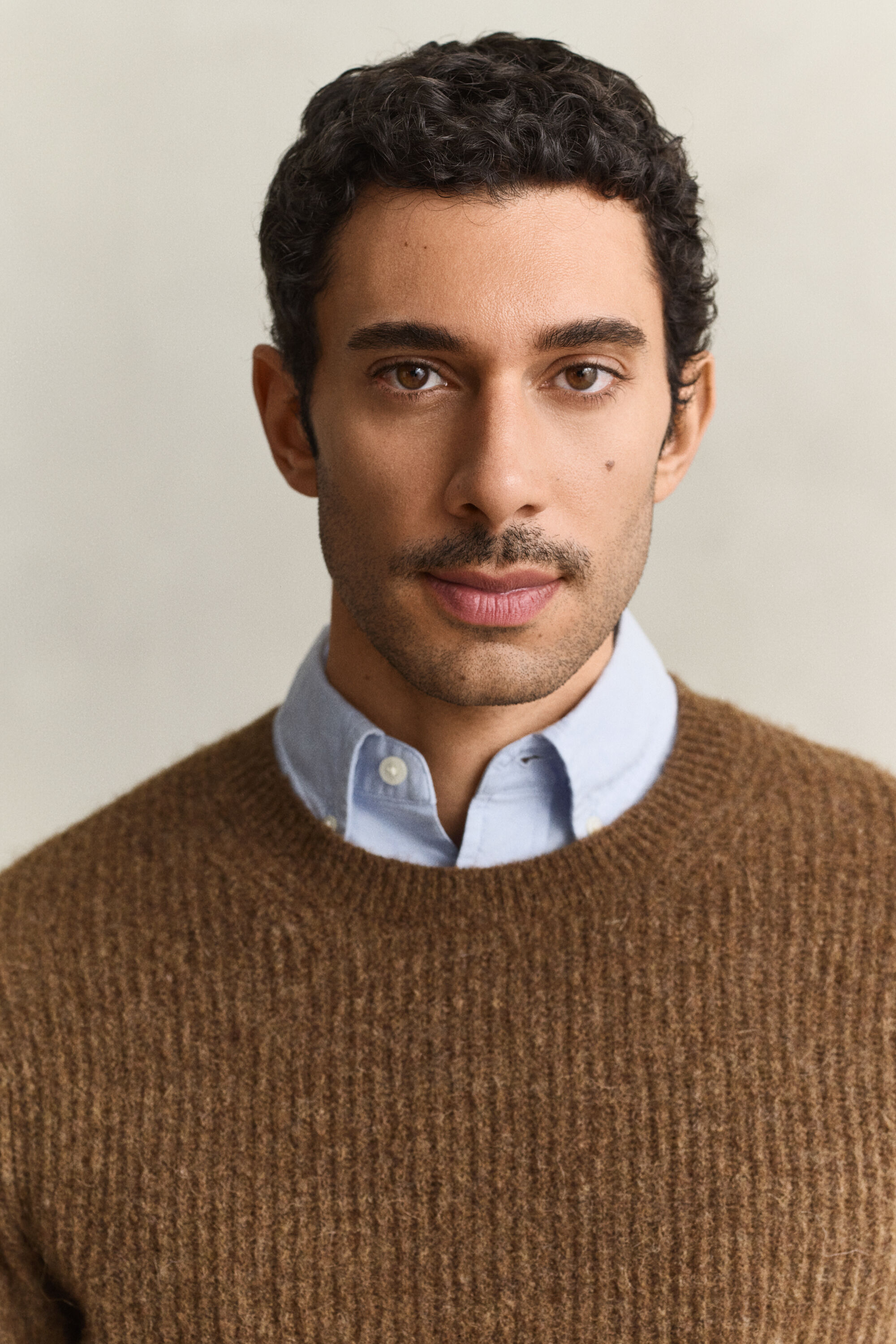 Alpaca Wool Blend Crew Neck Sweater