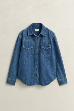 Denim Ranger Shirt — MID BLUE WORN IN 1