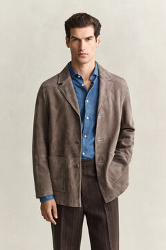 Suede Blazer — FADED TAUPE 6