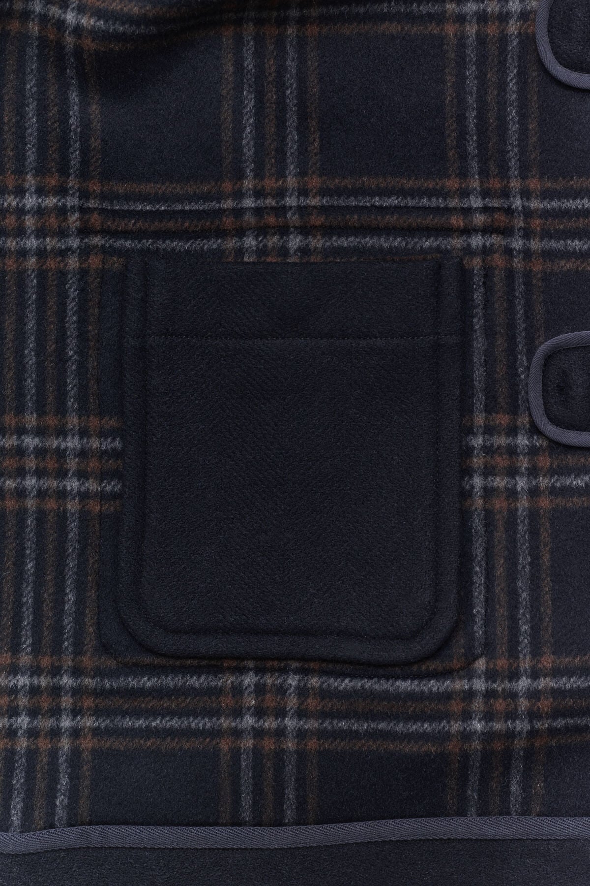Wool Duffel Jacket — EVENING BLUE