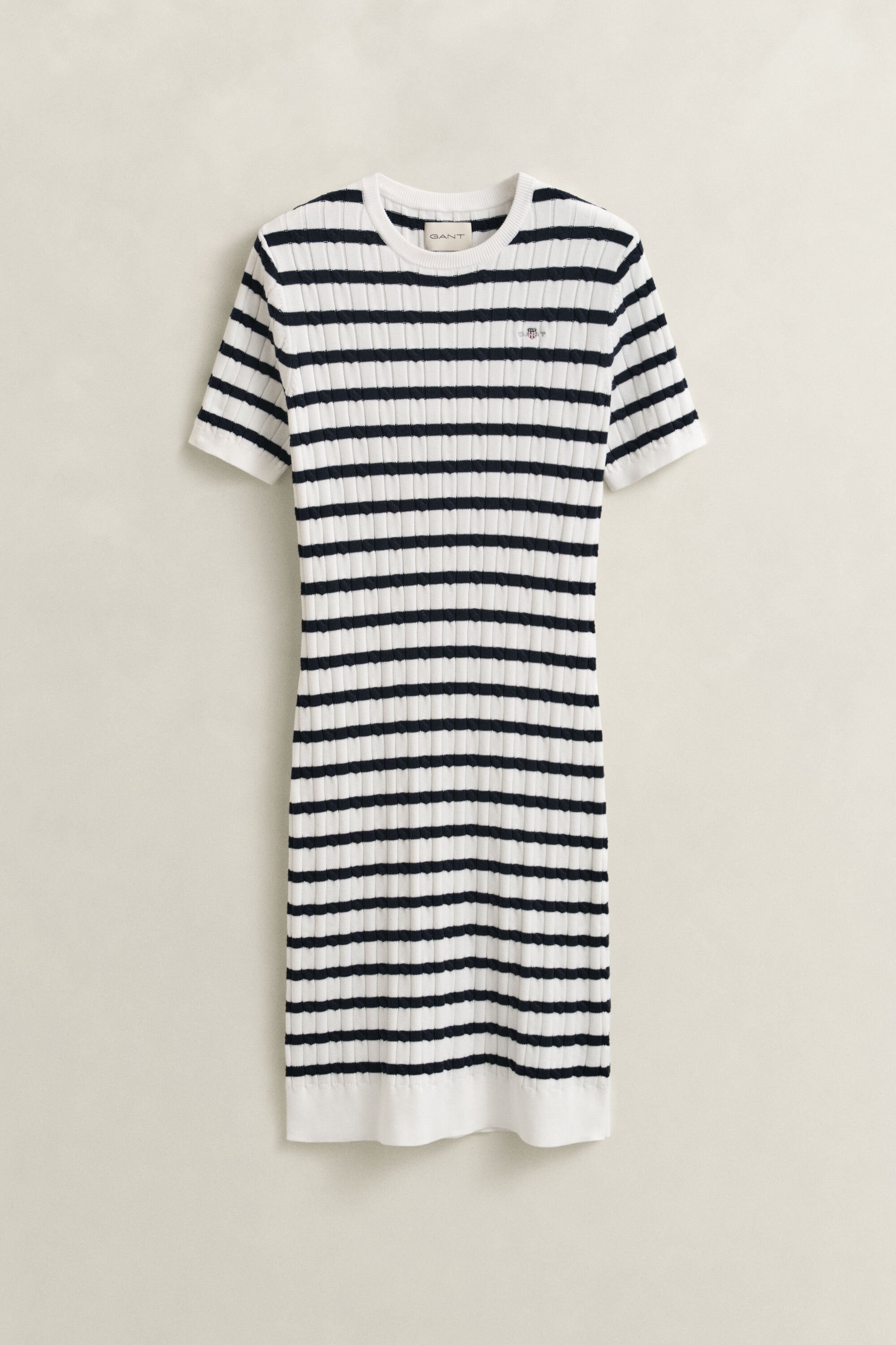 Cotton Cable Knit Dress