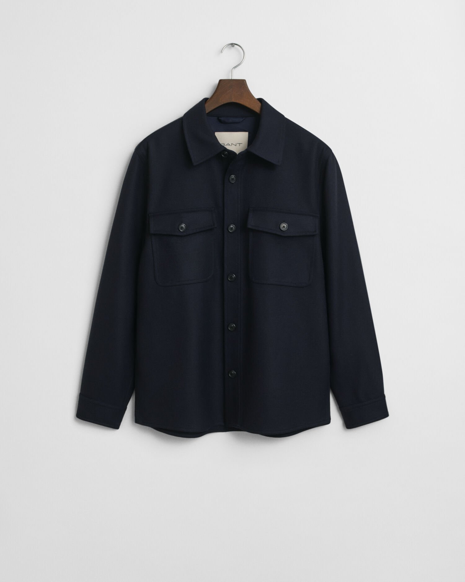 Regular Fit Wool Blend Overshirt