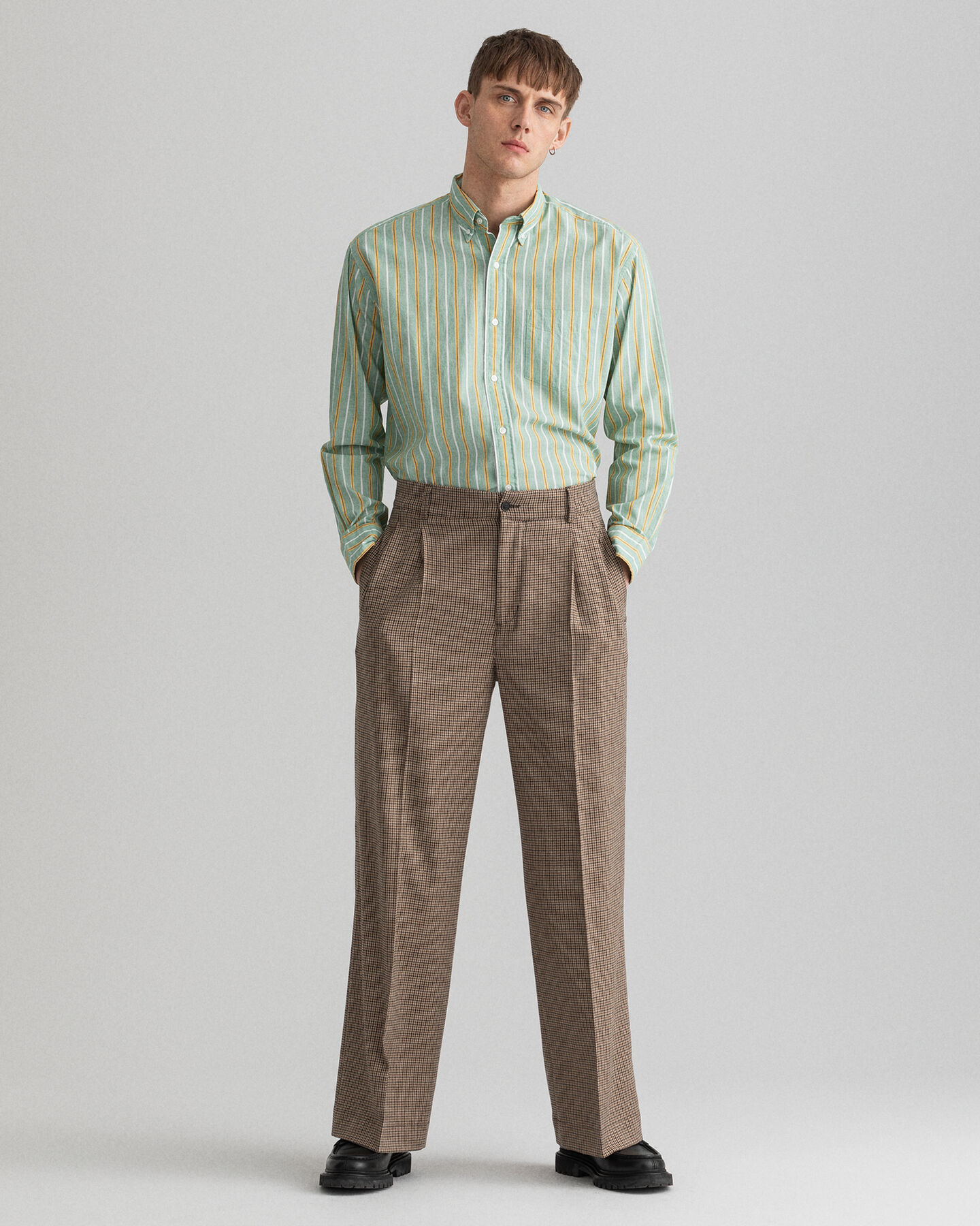 Relaxed Fit Fil-&agrave;-Fil Shirt