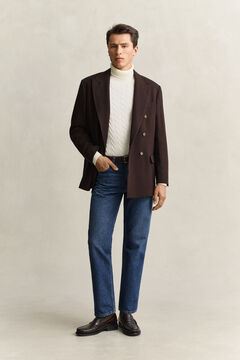 Wool Suit Jacket — SHADOW BROWN 9