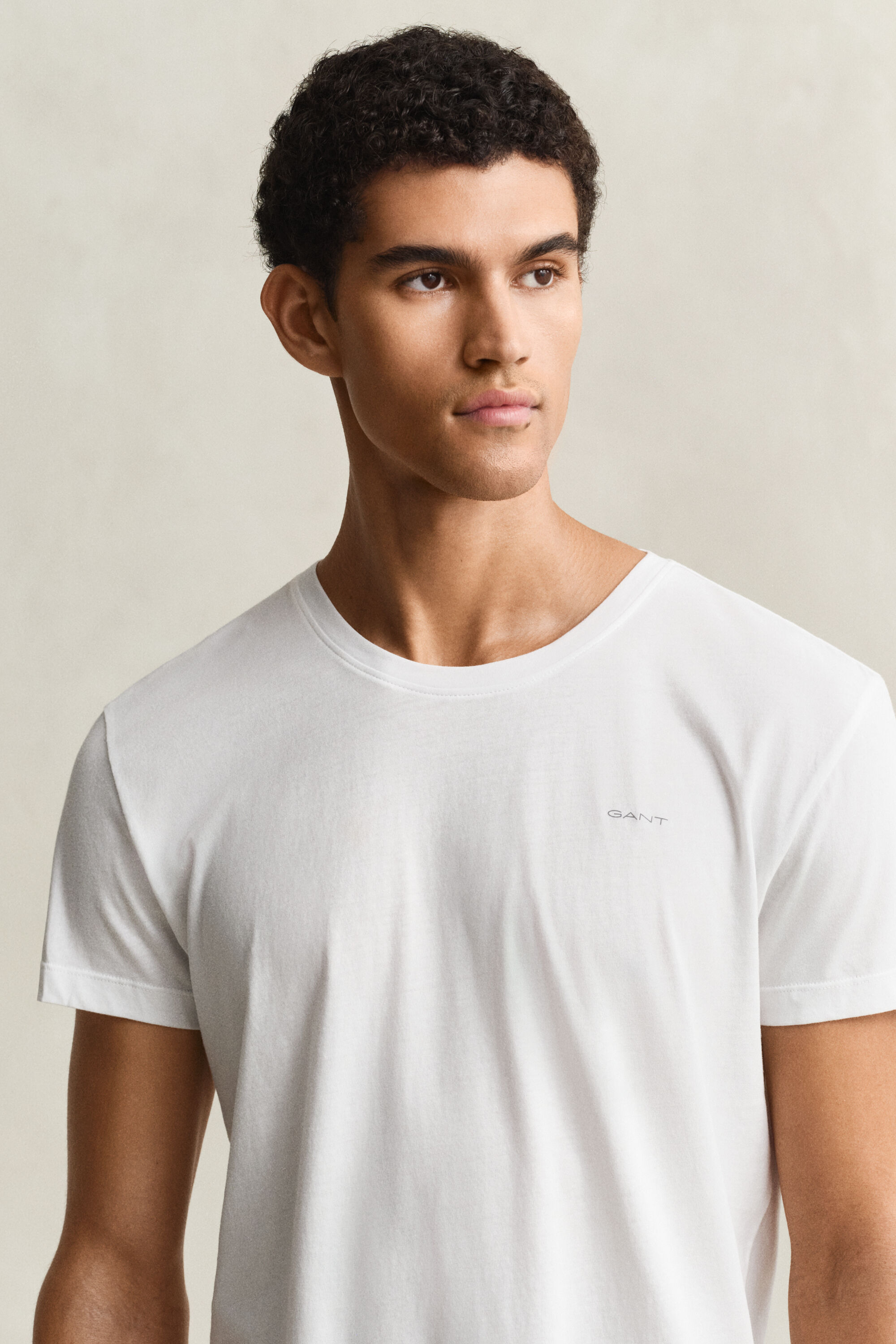 2-Pack Crew Neck T-Shirts — WHITE