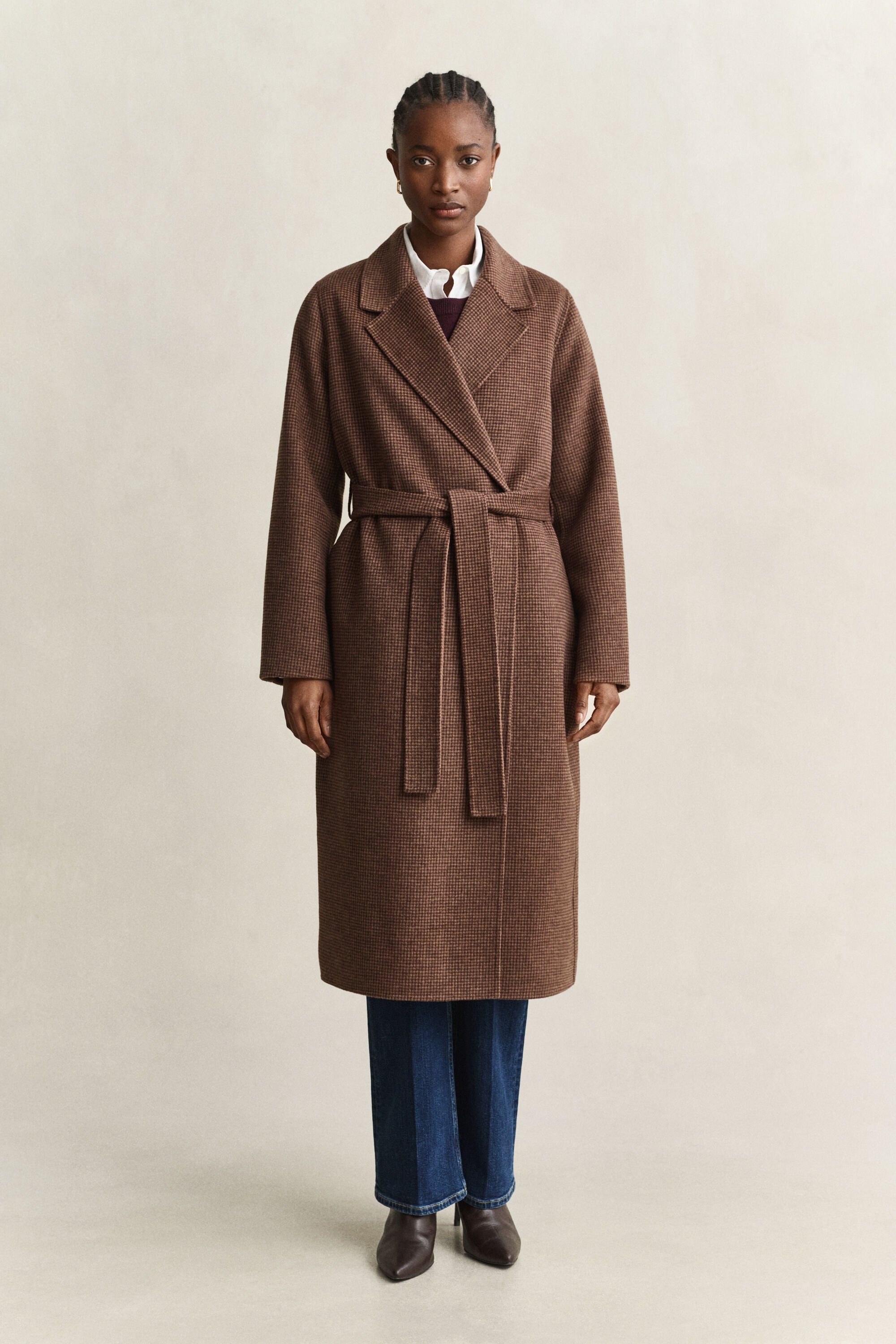 Handstitched Belted Coat