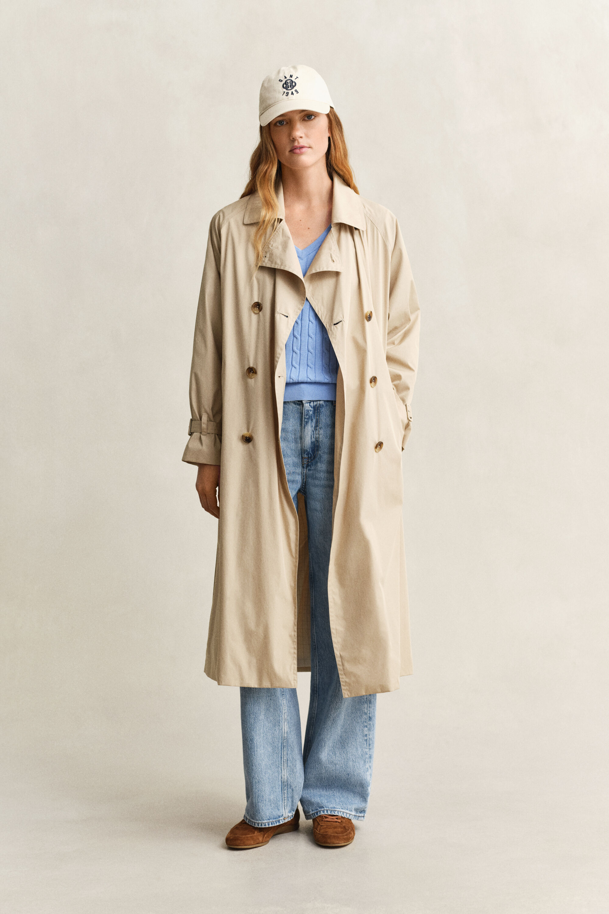 Cable Knit V-Neck Sweater